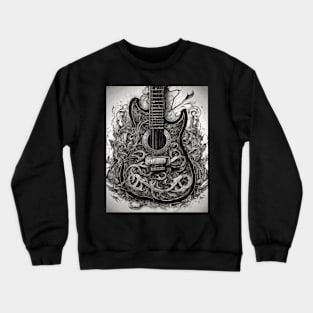 Guitar Art Design Crewneck Sweatshirt